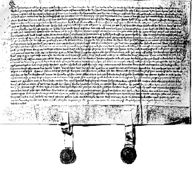 This charter is from May 31st 1443 to feudal lord Johan van Stockbroeck.